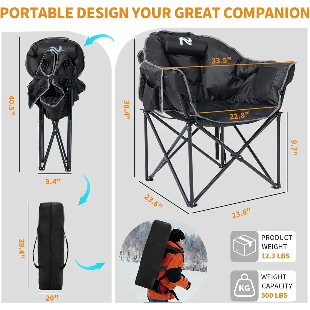Portable Outdoor Heated Lounge - đánh giá và giá Outdoor Camping Lounge Chairs