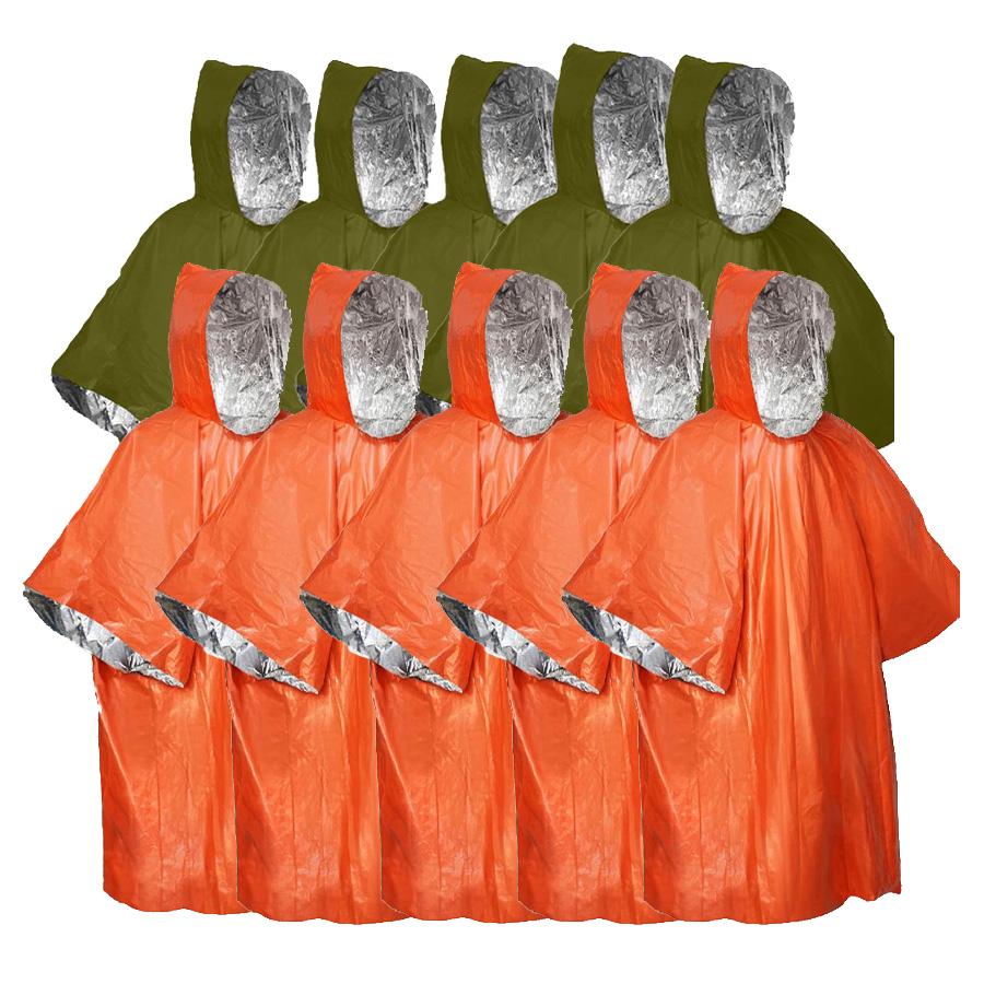 3/5-Pack Emergency Poncho Set  - đánh giá và giá Emergency Mylar Blanket