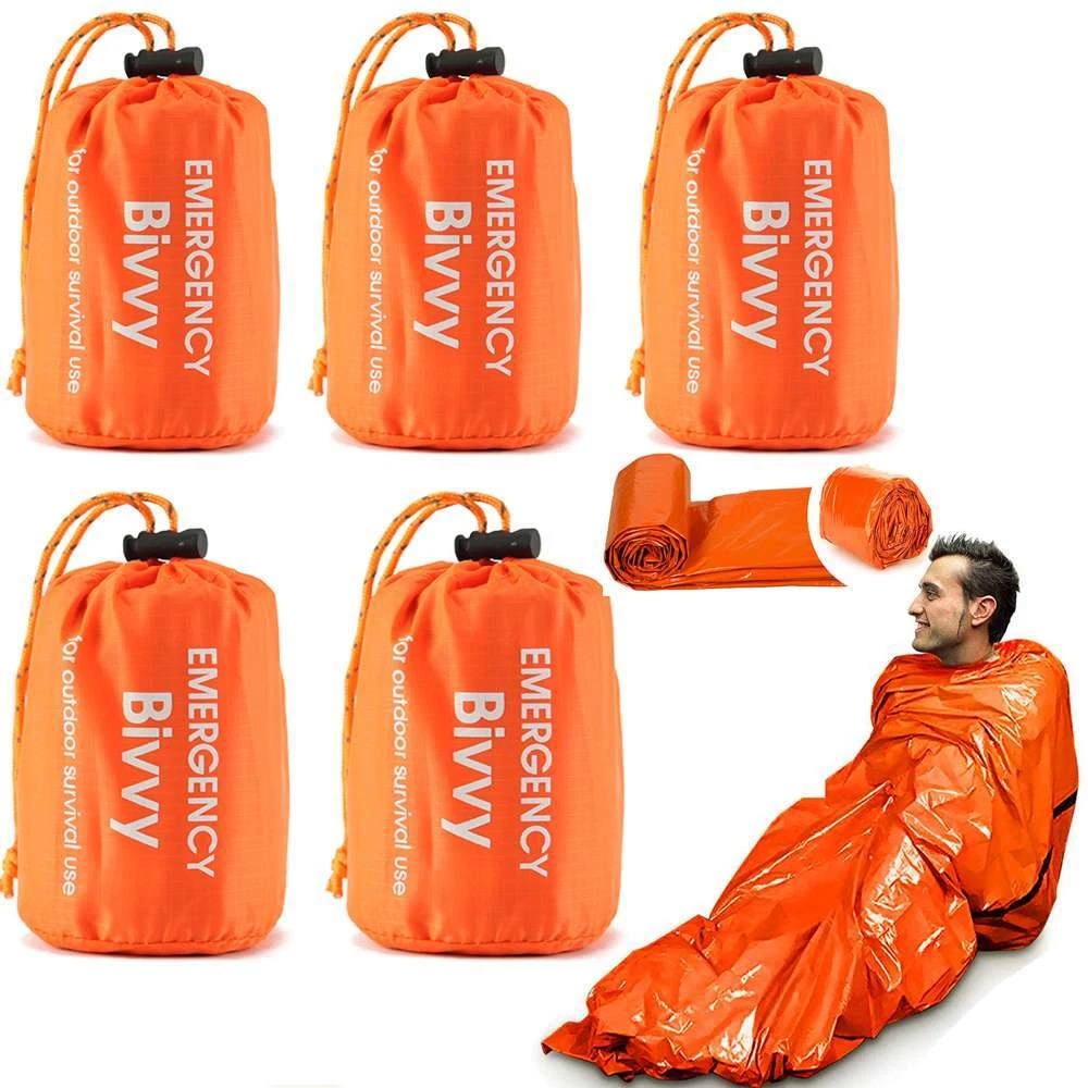 1-5Pack Emergency Sleeping Bag - đánh giá và giá Emergency Mylar Blanket