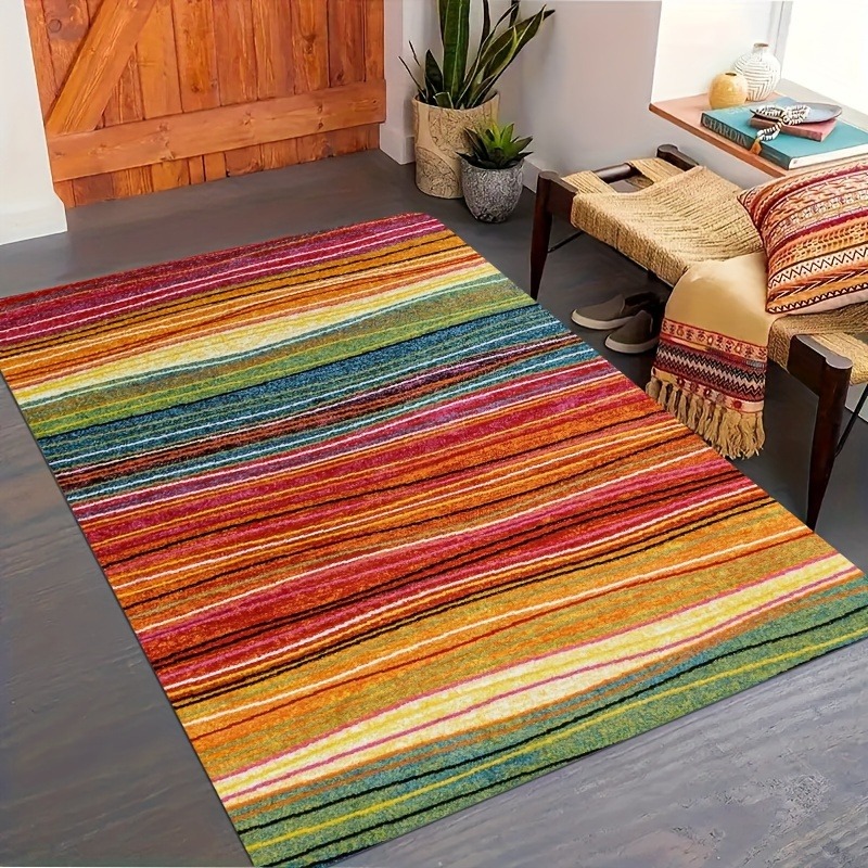 1PC Rainbow lines Door Mats pa - đánh giá và giá Outdoor Camping Kitchen With Sink