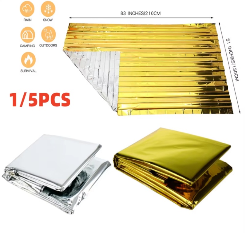 130x210cm Heavy‑Duty Mylar Foi - đánh giá và giá Emergency Mylar Blanket