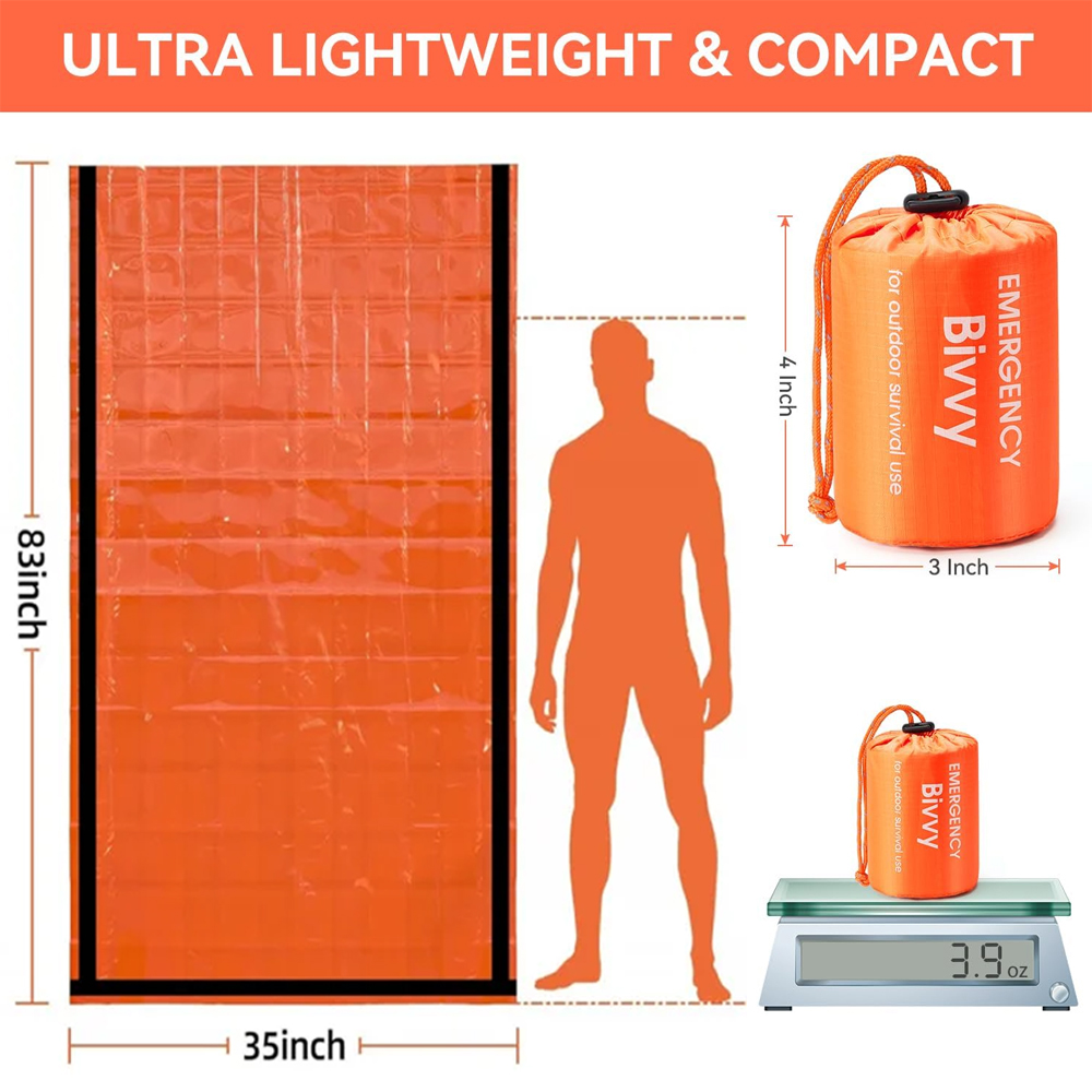 Emergency Sleeping Bag Surviva - đánh giá và giá Emergency Mylar Blanket