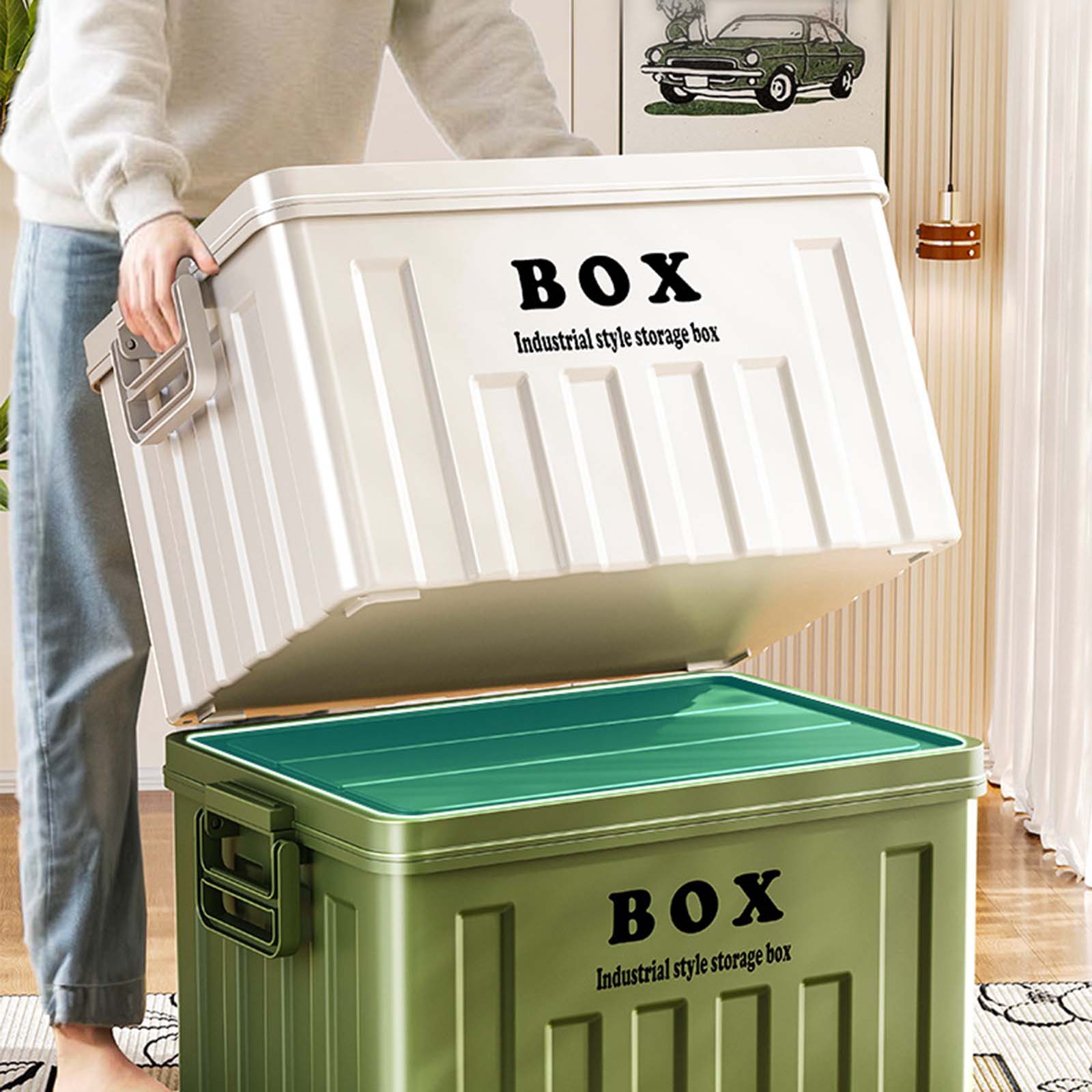 Large Capacity Stackable Lidde - đánh giá và giá Outdoor Camping Storage Box