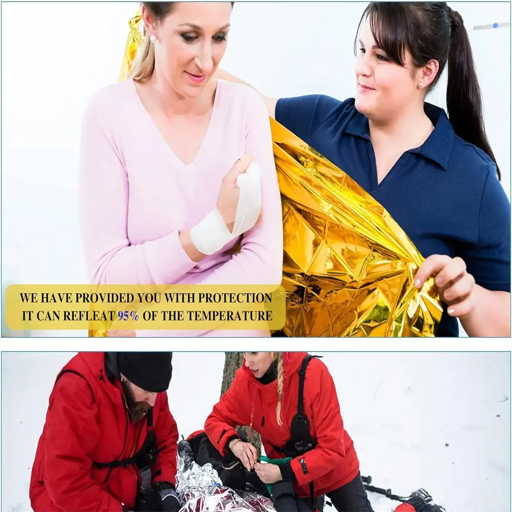 5Pcs Emergency Thermal Blanket - đánh giá và giá Emergency Mylar Blanket