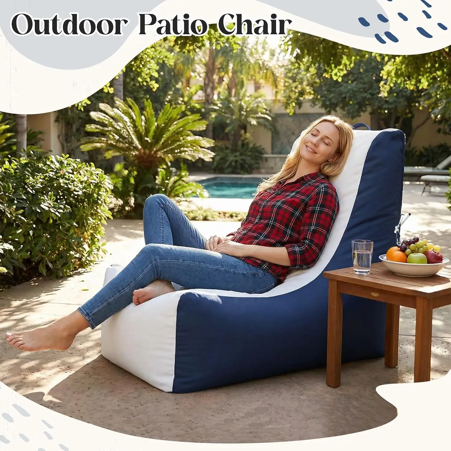 1 Pcs Boat Bean Bag Chair Loun - đánh giá và giá Outdoor Camping Lounge Chairs
