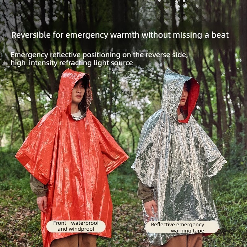 1-10PCS Emergency Rain Poncho  - đánh giá và giá Emergency Mylar Blanket