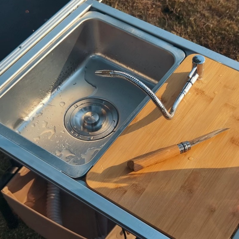 Camping Sink Module with Fauce - đánh giá và giá Outdoor Camping Kitchen With Sink